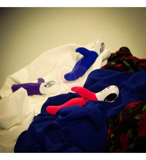 Вибратор со стимулятором клитора и точки A Fun Factory LADY Bi синий фото 3