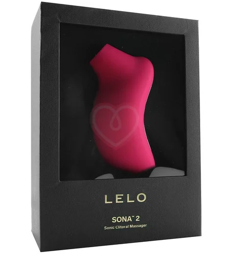 Клиторальный вакуумно-звуковой массажёр Lelo Sona 2 вишнёвый фото 2