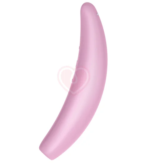 Вакуумный стимулятор с управлением от приложения Satisfyer Curvy 3+ розовый фото 4