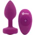 Маленькая вибропробка b-Vibe Vibrating Jewel Plug с кристаллом и пультом розовая фото 4