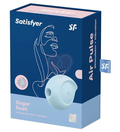Вакуумный вибростимулятор Satisfyer Sugar Rush голубой фото 5