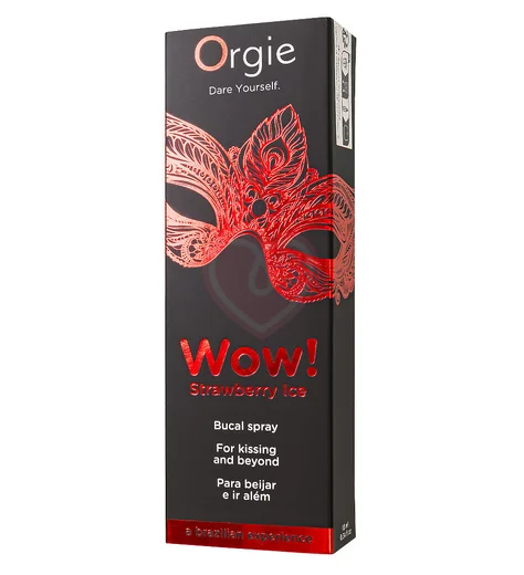 Охлаждающий оральный спрей Orgie WOW! со вкусом клубники 10 мл фото 3