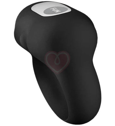 Эрекционное кольцо с вибрацией Steady чёрное фото 2