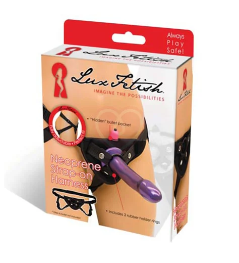 Неопреновый пояс для страпона Strap On Harness Black чёрный фото 2