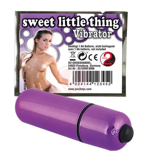 Вибропуля блестящая Sweet Little Thing фиолетовая фото 2