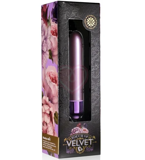 Бархатная вибропуля Rocks Off Touch of Velvet сиреневая фото 2