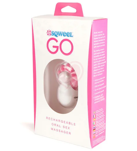 Клиторальный вибростимулятор Sqweel Go White белый фото 4