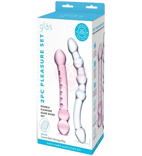 Набор из двух стеклянных фаллоимитаторов Glas Pleasure Set фото 2