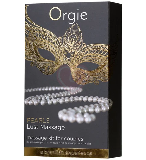 Силиконовое масло и жемчужное ожерелье для массажа Orgie Pearls Lust Massage фото 4