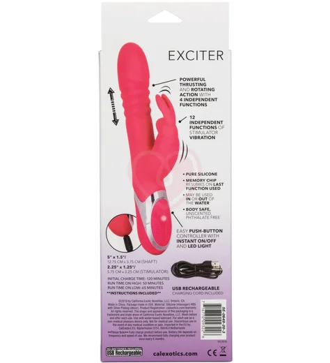 Вибратор-кролик с пульсацией Enchanted Exciter розовый фото 9