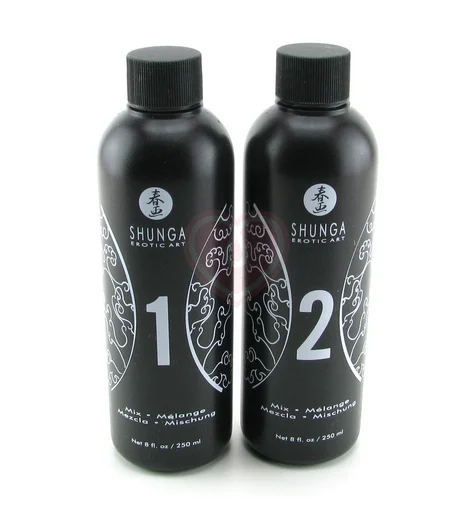 Набор массажных гелей 2в1 для скользкого секса Shunga Дыня и манго 2х250 мл фото 2