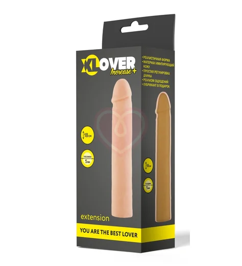 Удлиняющая реалистичная насадка ToyFa XLover Long фото 3