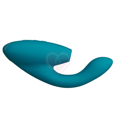 Вибратор с бесконтактной стимуляцией клитора Womanizer DUO 2 бирюзовый фото 2