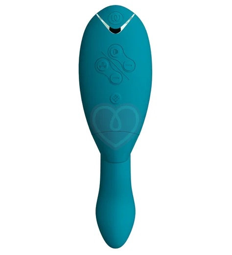 Вибратор с бесконтактной стимуляцией клитора Womanizer DUO 2 бирюзовый фото 3