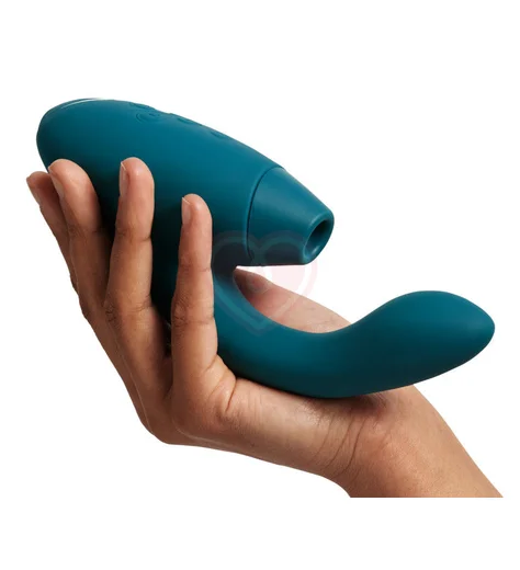 Вибратор с бесконтактной стимуляцией клитора Womanizer DUO 2 бирюзовый фото 4