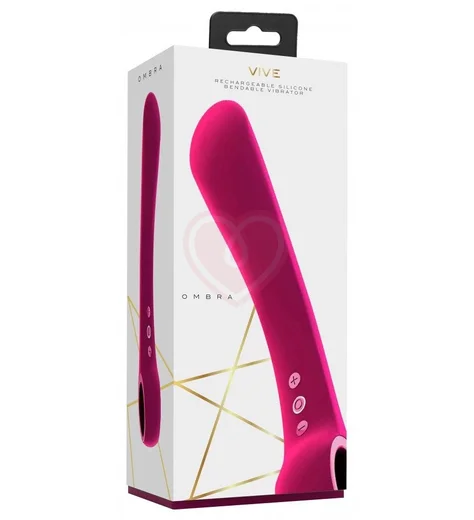 Гибкий вибратор Vive Ombra розовый фото 3