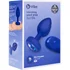 Вибропробка b-Vibe Vibrating Jewel Plug L/XL с кристаллом и пультом синяя фото 8