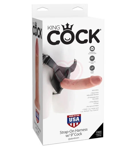 Страпон с реалистичной насадкой Strap-on Harness Cock 23 см фото 6