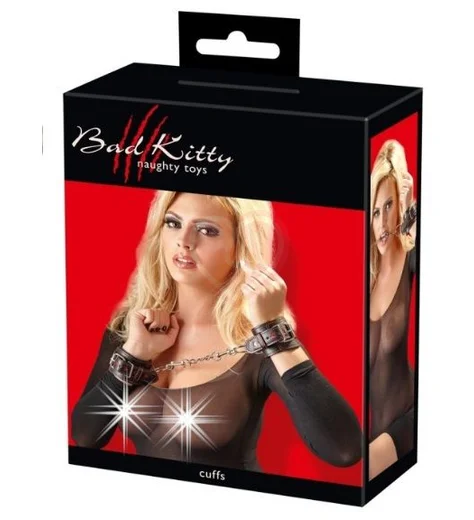 Наручники с сердцами на цепочке Bad Kitty Cuffs фото 2