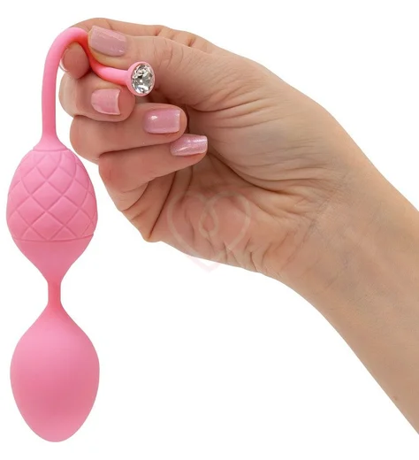 Набор из двух вагинальных шариков Pillow Talk Frisky розовый фото 2