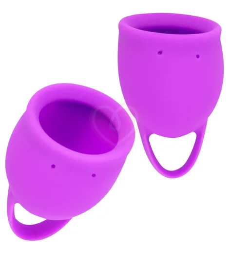 Набор из 2 менструальных чаш Lola Natural Wellness Tulip фиолетовый фото 4