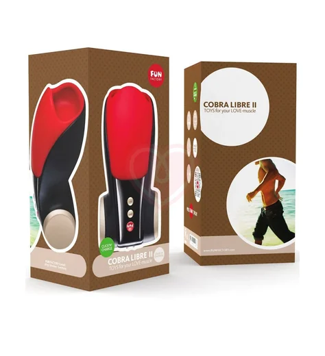 Мужской вибратор Fun Factory Cobra Libre II чёрно-красный фото 3