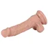 Реалистичный силиконовый фаллоимитатор Real с мошонкой на присоске 13 см фото 5