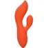 Вибратор с клиторальным стимулятором Stella Liquid Silicone Dual Teaser оранжевый фото 3