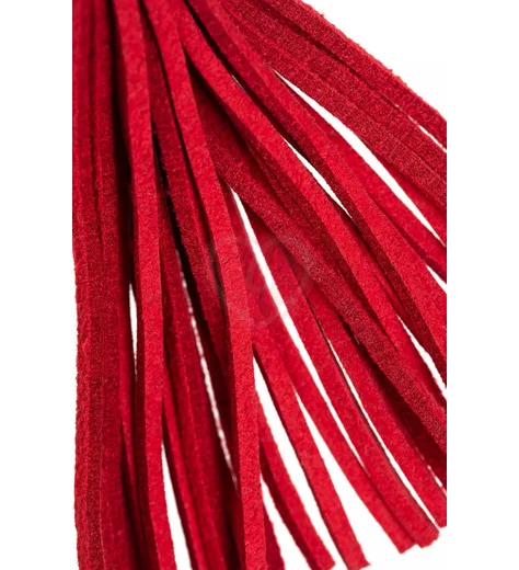 Зажимы-вилки на соски с замшевыми кисточками Pecado BDSM красные фото 3