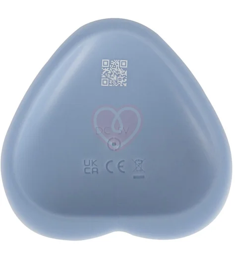 Вибратор с присоской в виде сердца Heart Guy голубой фото 4