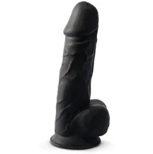 Реалистичный фаллоимитатор Silexd Model 4 21 см чёрный