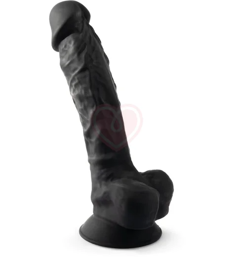 Реалистичный фаллоимитатор Silexd Model 1 20 см чёрный фото 2