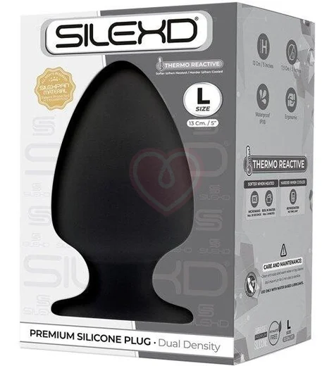 Анальная пробка Silexd Plug Model 1 L чёрная фото 2