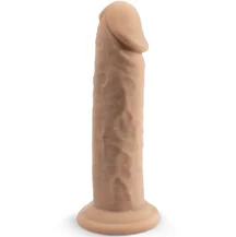 Реалистичный фаллоимитатор на присоске с эффектом памяти Silexd Model 2 Real Skin 15 см телесный