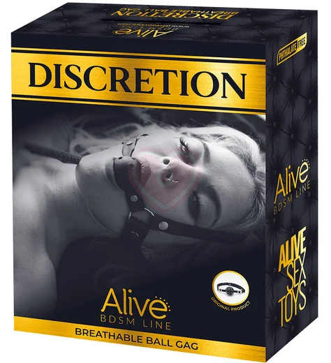 Кляп с отверстиями для дыхания Alive Discretion красный фото 2