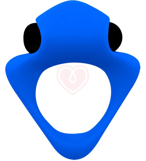 Эрекционное кольцо с вибропулей Wooomy Tribec синее фото 1