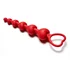 Анальная цепочка Love Beam Le Frivole с бусинами-сердечками вишнёвого цвета фото 3