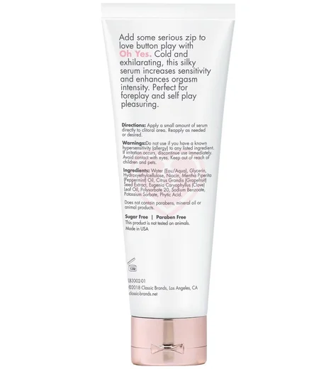 Охлаждающий клиторальный гель CG Oh Yes 30 мл фото 2