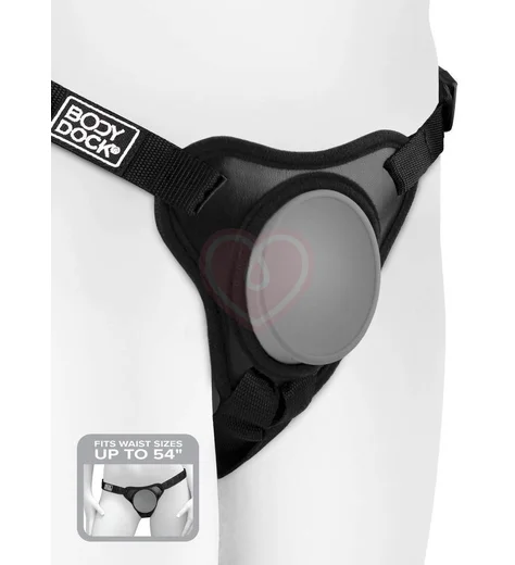 Пояс для страпона с присоской Body Dock Elite Mini черный фото 5