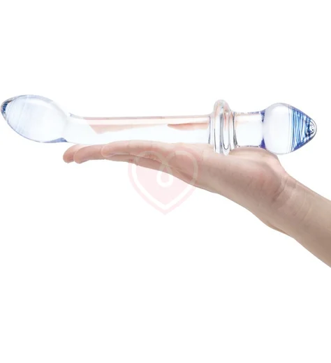 Двусторонний стеклянный фаллоимитатор Glas Double Play фото 2