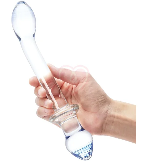 Двусторонний стеклянный фаллоимитатор Glas Double Play фото 3