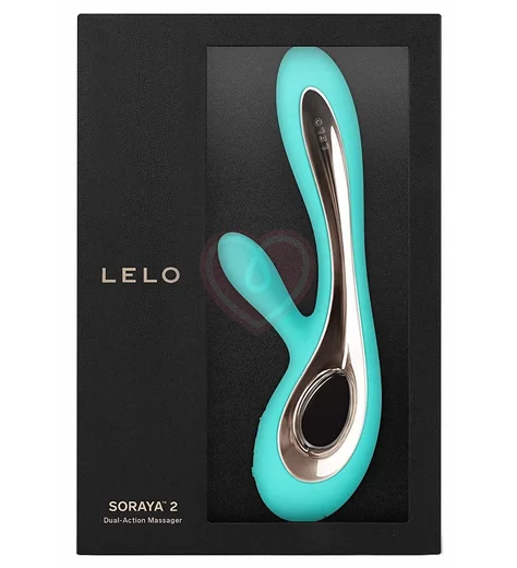 Вибратор с клиторальным стимулятором Lelo Soraya 2 бирюзовый фото 4