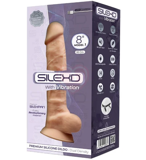 Реалистичный вибратор с присоской SileXD Model 1 телесный 18 см фото 2