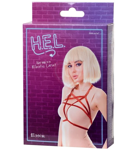 Портупея из блестящих красных лент H.E.L. Essie фото 4