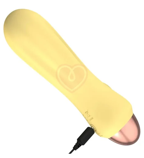 Нежный мини-вибратор Cuties жёлтый фото 4