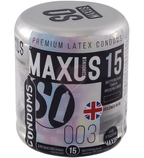 Ультратонкие презервативы Maxus 003 15 шт с кейсом фото 3