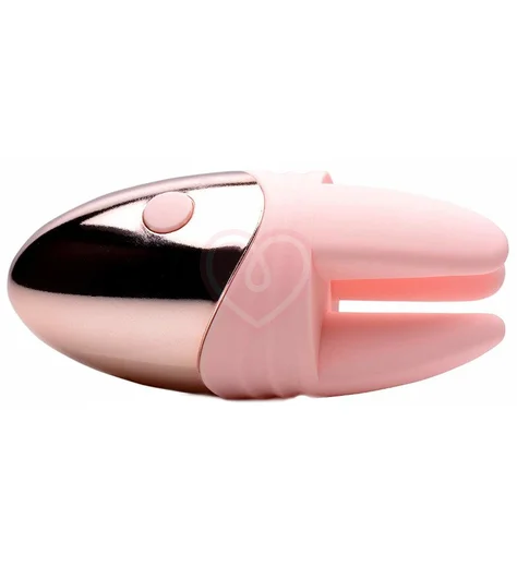 Маленький клиторальный стимулятор Vibrassage Caress Inmi розовый фото 2