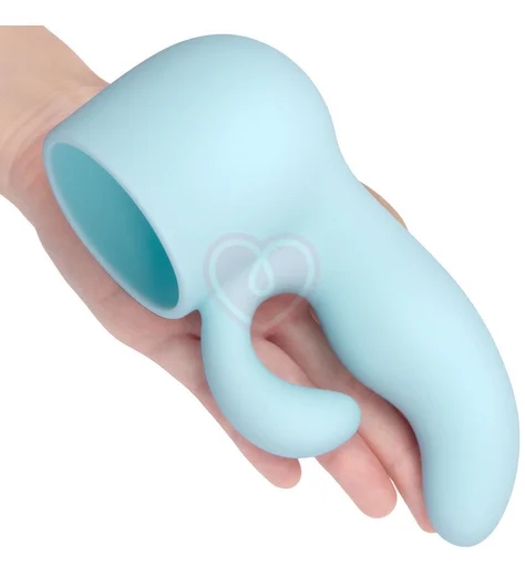 Утяжелённая насадка с двумя кончиками для массажёра Le Wand Dual голубая фото 3