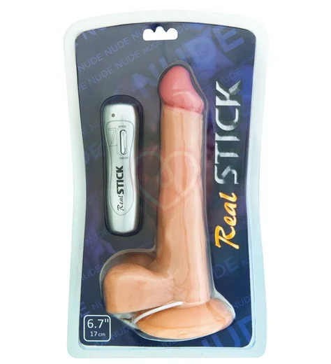 Вибратор реалистичный RealStick Nude 17 см телесный фото 2