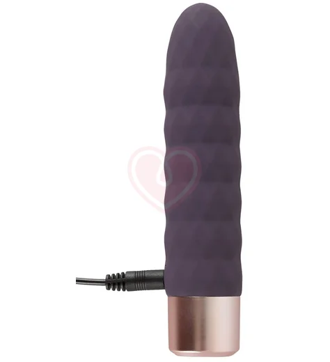 Вибратор с рельефной поверхностью Elegant Series Diamond Vibe фото 4